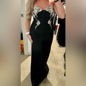 Black maxi dress